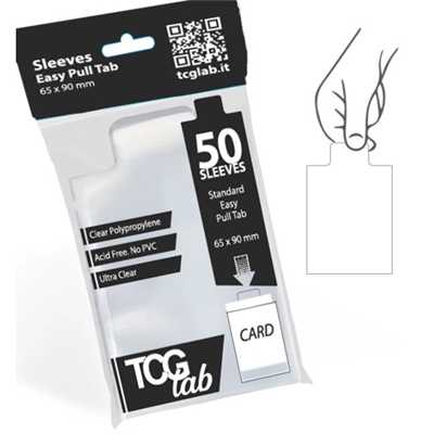 TcgLab Bustine Protettive Easy Pull Tab - Ultra Clear - 50 micron