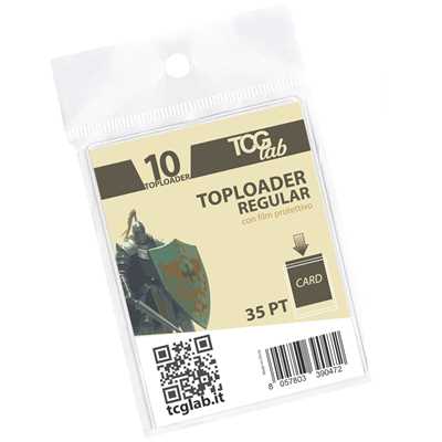 TcgLab Toploader Classic Blu con Film Protettivo - (Busta 10pz)