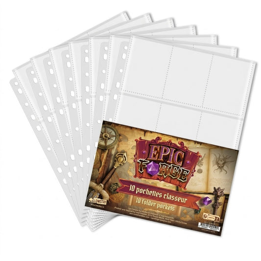 EPIC FORGE Pack of 10-9 pockets pages
